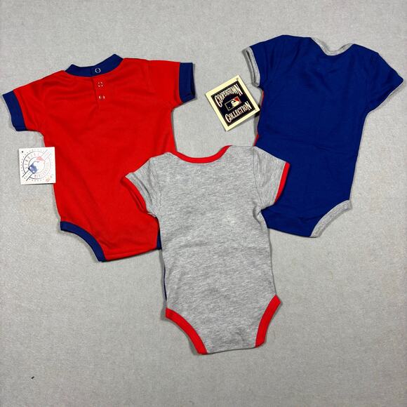 NWT 6-9M Cooperstown Collection Chicago Cubs baby one piece bodysuit infant - Picture 5 of 6